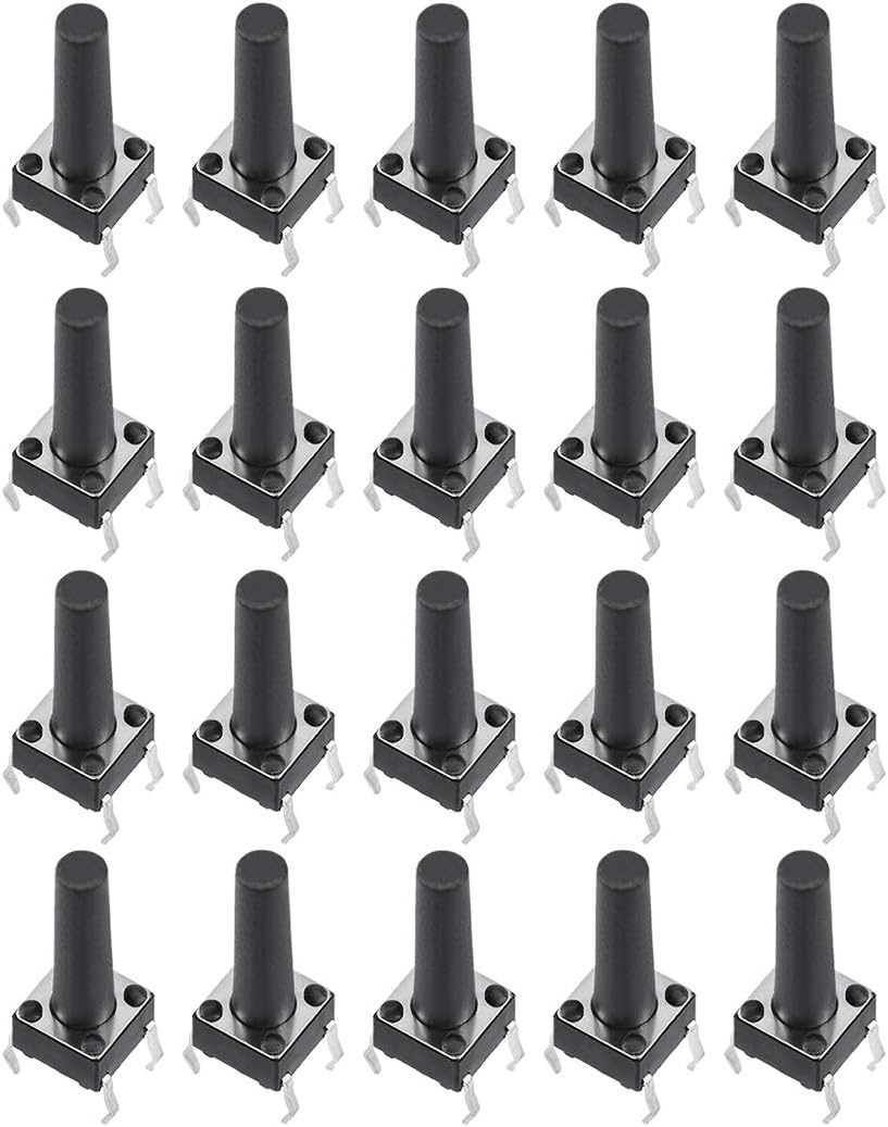 6x6x16mm Panel Mini/Micro/Small PCB Momentary Tactile Tact Push Button Switch DIP 20PCS