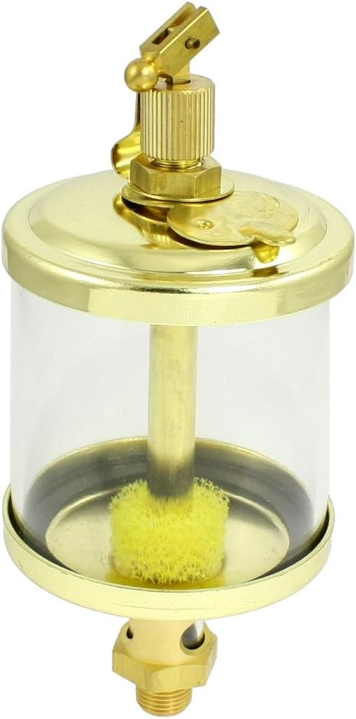1/8 inches PT Thread Needle Vavle Type Oil Cup Sight Gravity Drip Feed Oilers 50mL