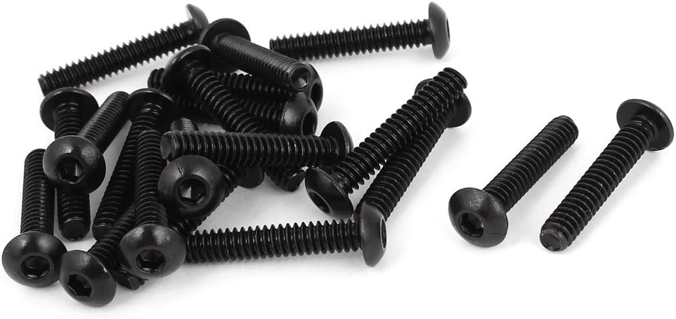 #10-24 x 1" 10.9 Alloy Steel Hex Socket Button Head Screws 20 Pcs