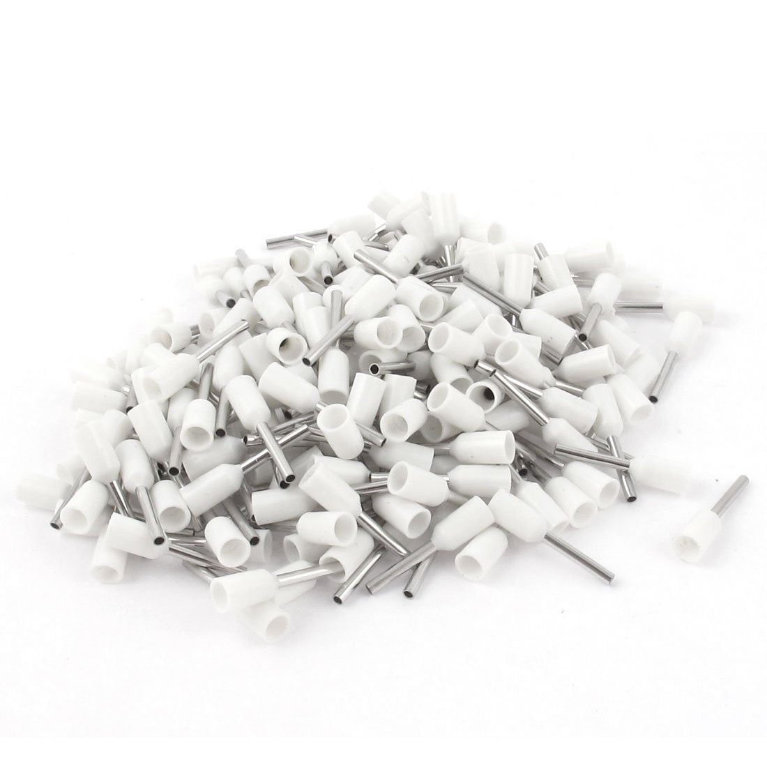 200Pcs E0508 22AWG Insulated Ferrule Cord End Terminal Connector White