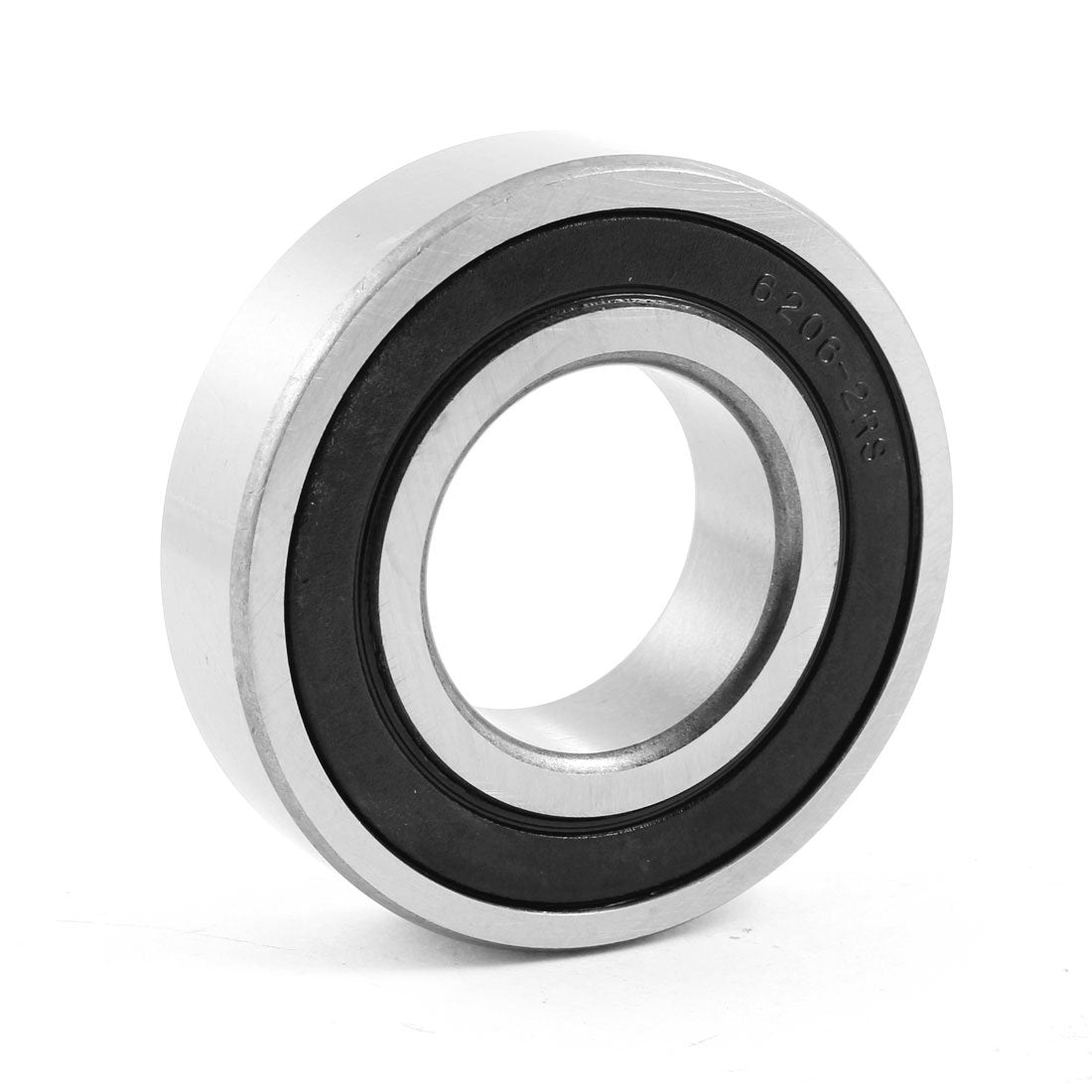 a13081300ux0724 62mm Outer Dia Black Rubber Shielded Deep Groove Ball Bearing 6206-2RS, 1.2 Carbon Steel