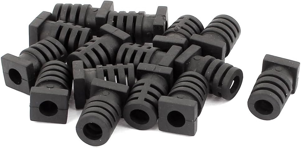 15 Pcs Rubber Strain Relief Cord Boot Guard Wire Cable Sleeve Hose 20mm x 6mm