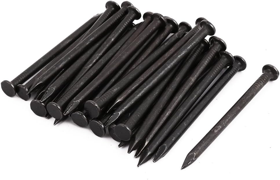 Hardware Nails 3-inch Length Carbon Steel Point Tip Wall Cement Nail Black 30pcs