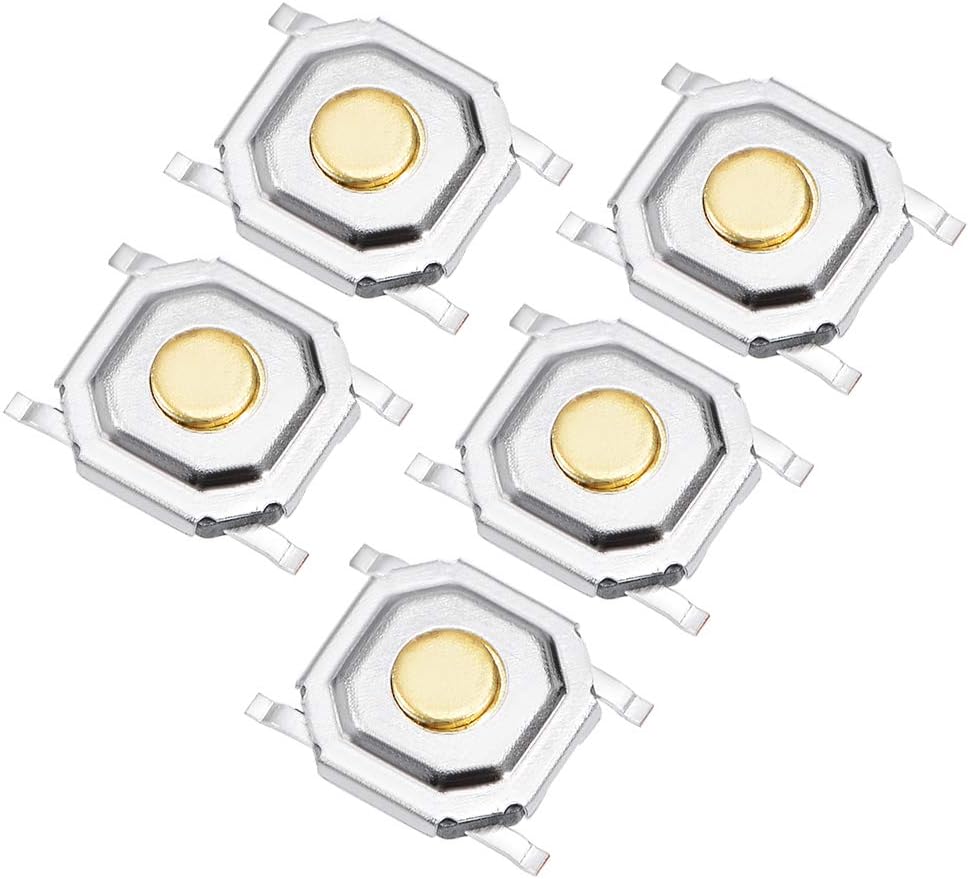5PCS 5x5x1.5mm Momentary Panel PCB Surface Mounted Devices SMT Mount 4 Pins Push Button SPST Tactile Tact Switch