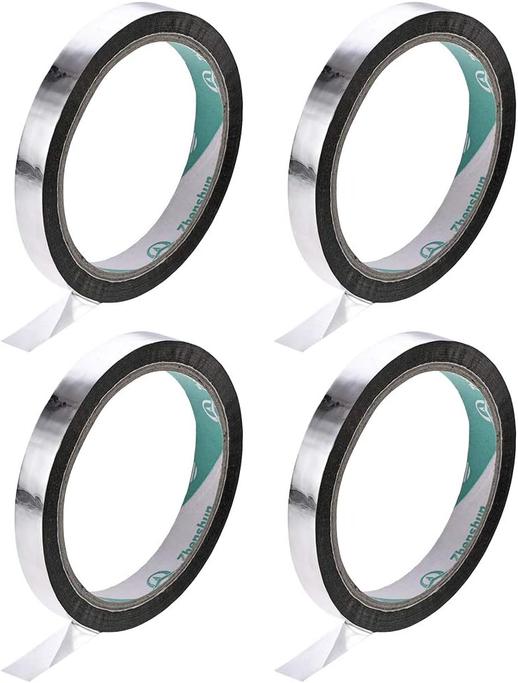 LinkMejor 4 Roll 1/2-inch Wide 30Yard Silver Tone Floral Tape Flower Adhesives Floral Arrangement Kits