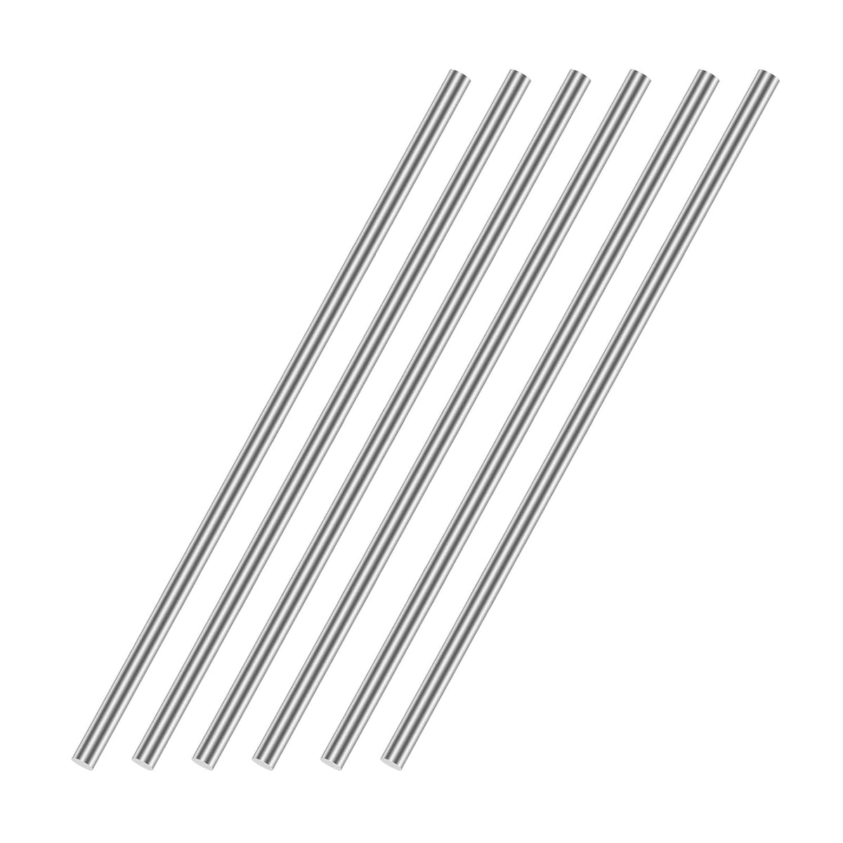 3mm x 450mm(1/8" x 18") 304 Stainless Steel Solid Round Rod for DIY Craft - 6pcs