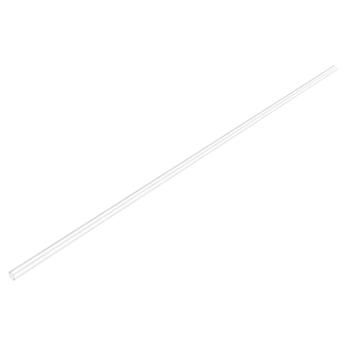2pcs Clear Rigid Tubing 4mm(5/32'') ID x 6mm(1/4'') OD x 2Ft Length Round Plastic Polycarbonate Tube