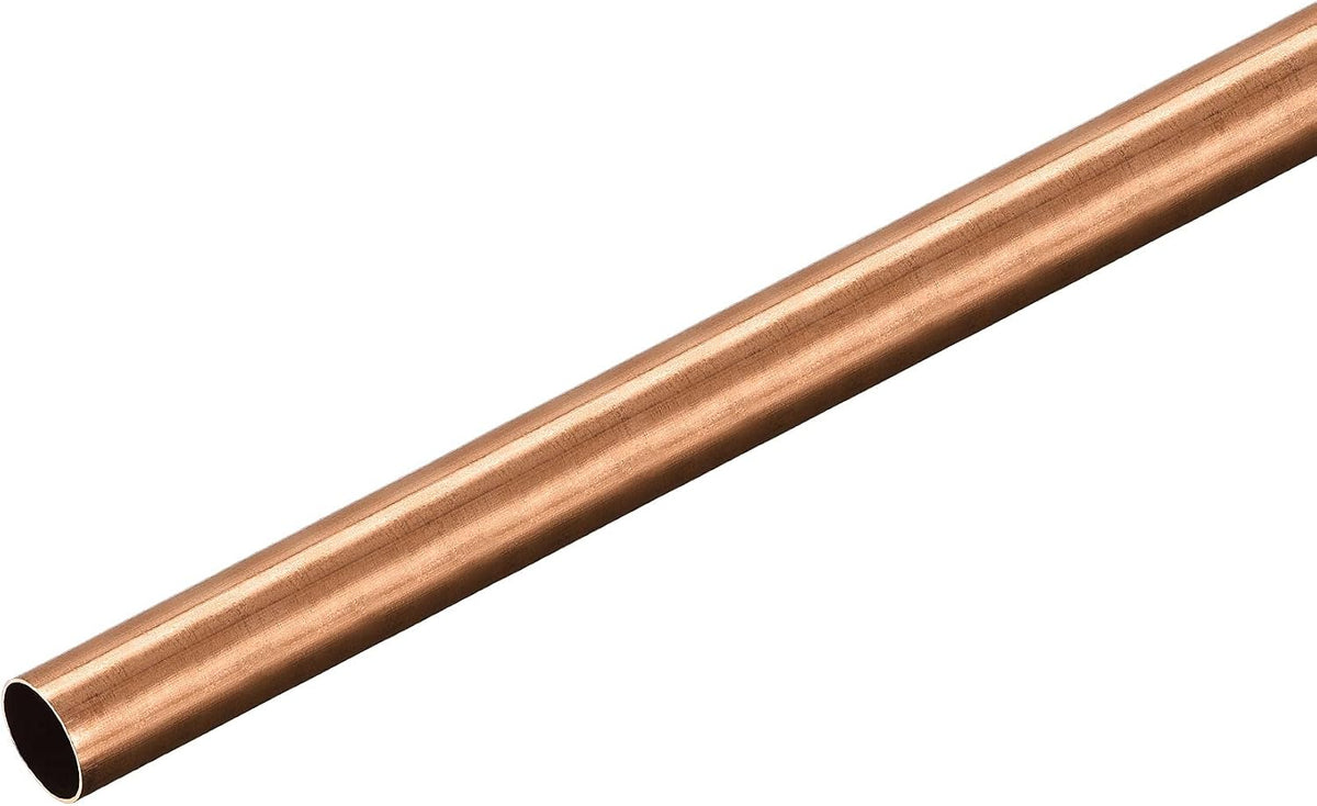 Copper Round Tube 8mm OD 0.25mm Wall Thickness 300mm Length Pipe Tubing