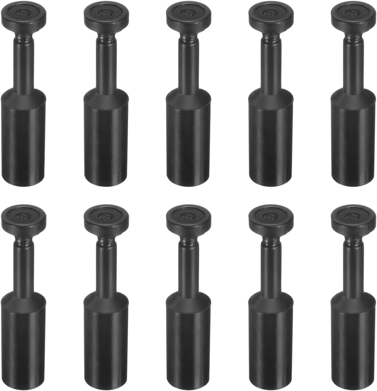25Pcs 3/8"(10mm) Tube OD Push-to-Connect Fittings Plug, Cap Style Pneumatic Blanking Plugs, Leak-Proof Air Push Connectors for Compressed Air Systems