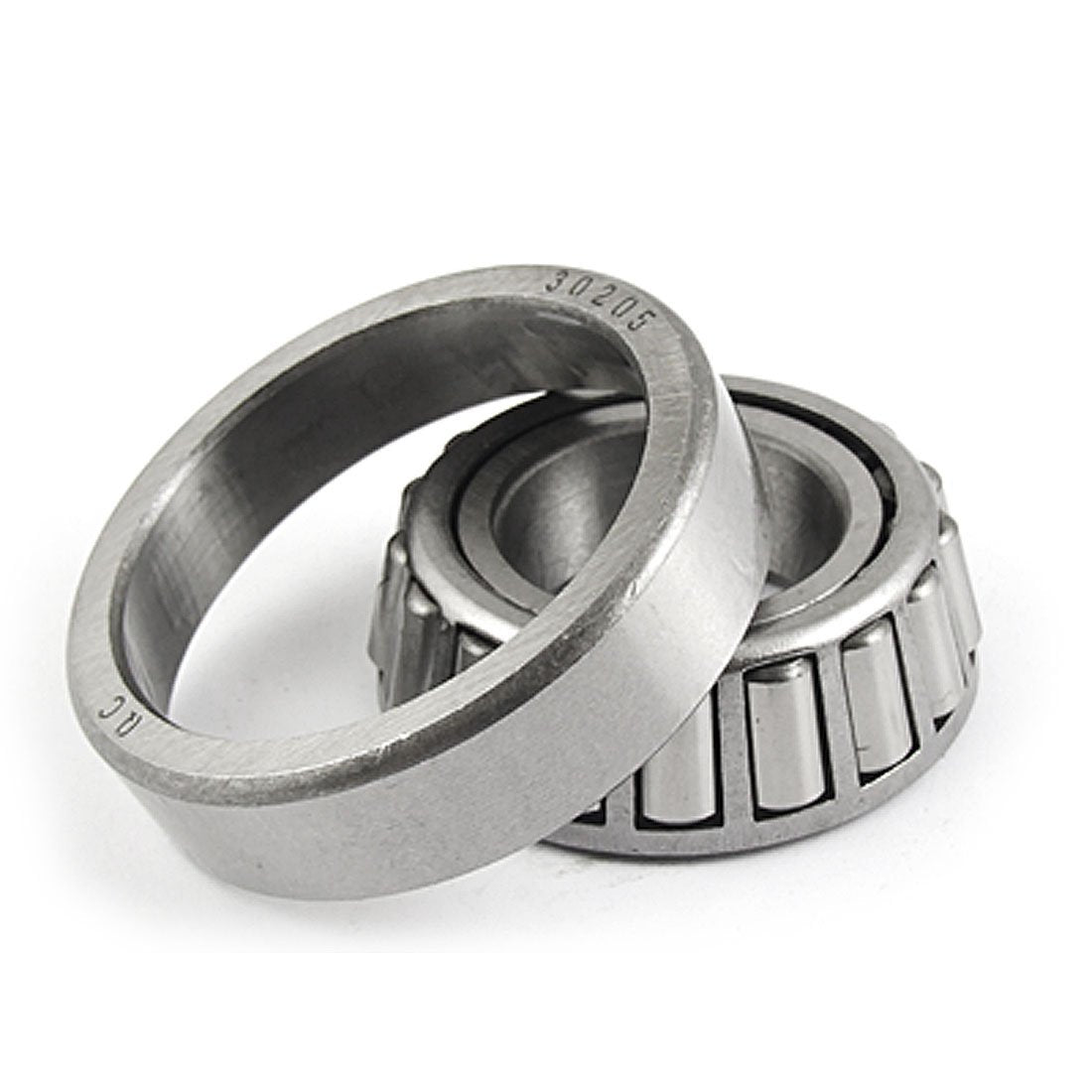 Single Row 15mm Thick 52mm Outside Diameter Tapered Roller Bearing 30205