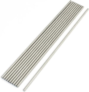 10Pcs Stainless Steel 200mmx3mm Round Rod Stock for RC Airplane Model