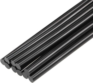 Mini Hot Glue Gun Sticks 11-inch x 0.27-inch for Glue Guns, Black 10pcs
