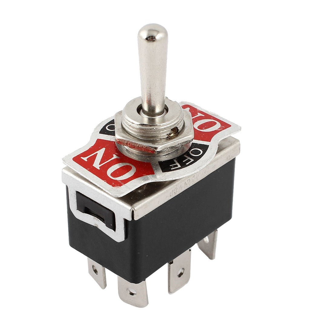 Vehicle Black 6 Pin 3 Position Momentary On/Always Off/Momentary On DPDT Toggle Switch 125V 15A