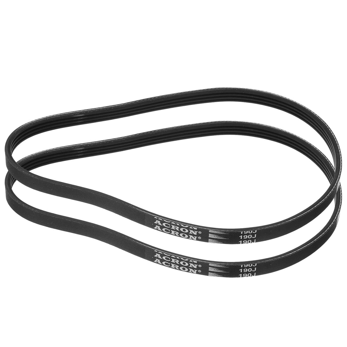2pcs 190J4 Poly V Belt, 4 Ribs PJ V-Ribbed Belt 19" L x 0.37" W x 0.14" T, EPDM Poly V Belt, Multi Wedge Micro V Serpentine Belt