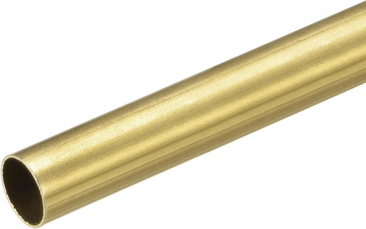 Brass Round Tube 13mm OD 0.5mm Wall Thickness 200mm Length Pipe Tubing