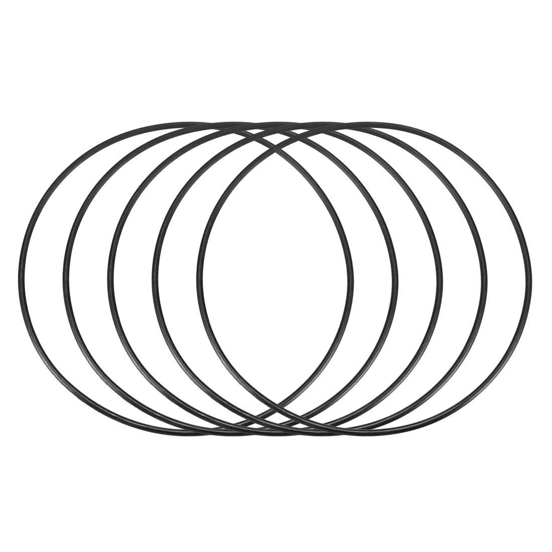 Nitrile Rubber O-Rings 150mm OD 143.8mm ID 3.1mm Width, Metric Sealing Gasket, Pack of 5