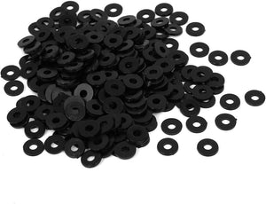 Nylon Flat Washers M3 8mm OD 3mm ID 1mm Thickness for Faucet Pipe Water Hose, Pack of 400