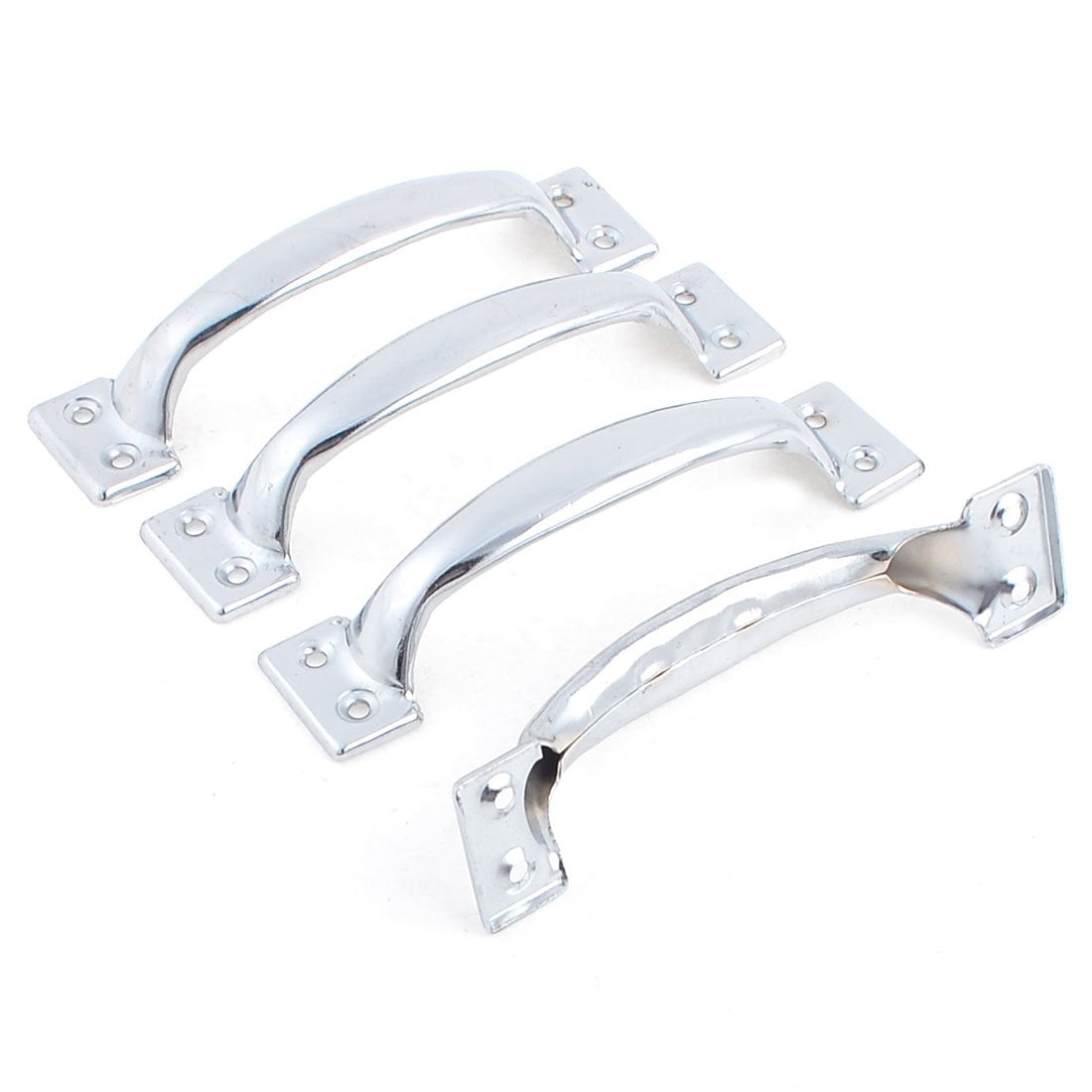 4pcs Silver Tone Cupboard Gates Windows Metal Pull Handles 6" Long