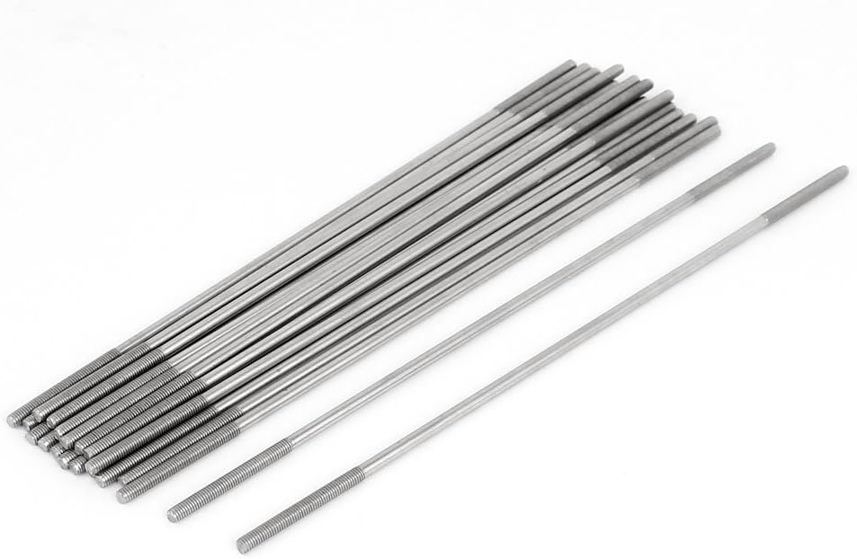 M3x160mm 304 Stainless Steel Double End Threaded Stud Screw Bolt 20pcs