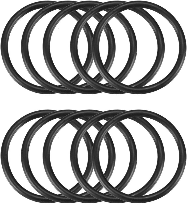 Nitrile Rubber O-Rings, 63mm OD 57mm ID 3mm Width, Metric Sealing Gasket, Pack of 10