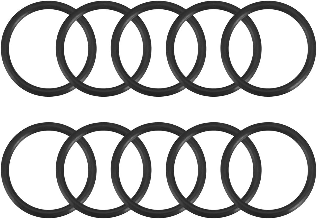 Nitrile Rubber O-Rings 22mm OD 18mm ID 2mm Width, Metric Sealing Gasket for Automotive Machine Plumbing, Pack of 10