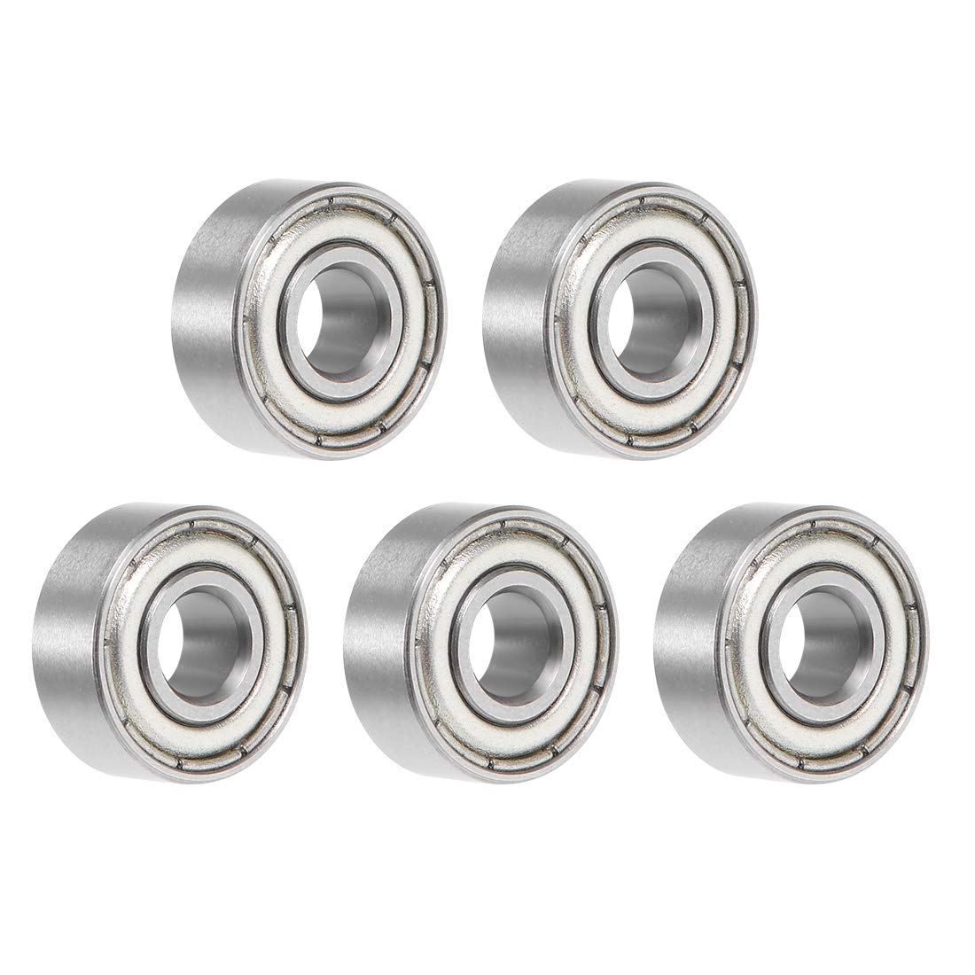 R3ZZ Deep Groove Ball Bearing 3/16"x1/2"x0.196" Double Shielded Chrome Steel Bearings 5-Pack