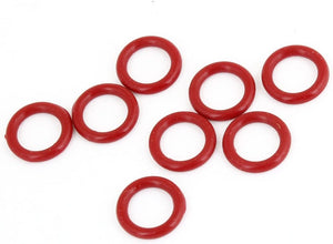 8 Pcs 15mm Outside Dia 2.5mm Thickness Industrial Rubber O Rings Seals