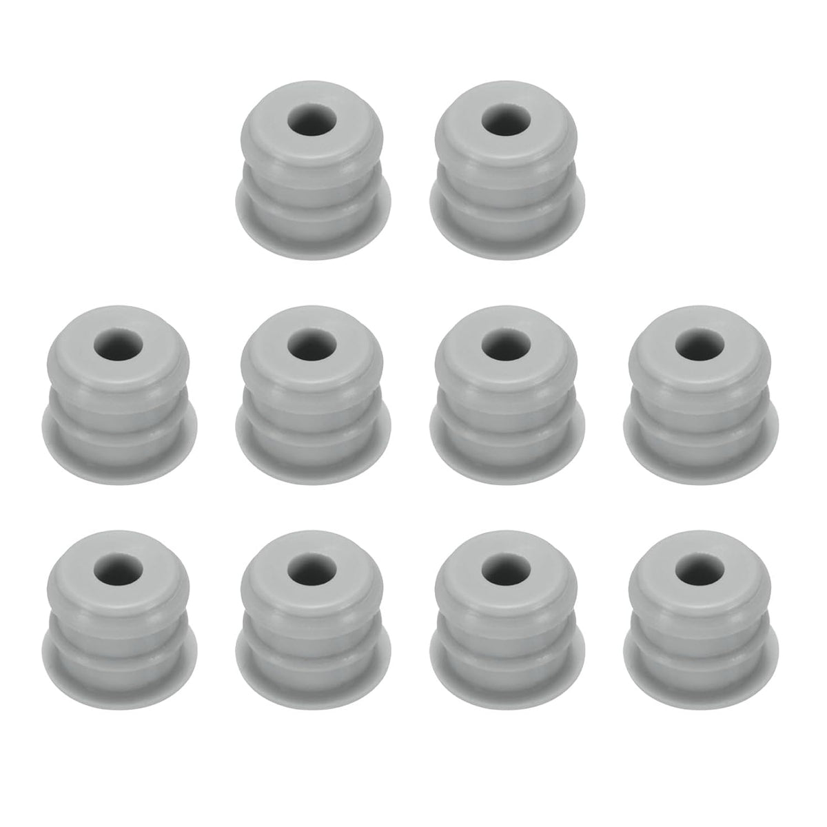 10pcs Hole Plug 5/16 Inch (7.6mm) Button Plugs Fit for 6.5-7mm Hole, Snap in Locking Hole Tube Plug Gel Tube Waterproof Plug Tube Plug, Grey