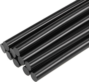 Mini Hot Glue Gun Sticks 8-inch x 0.44-inch for Glue Guns, Black 10pcs