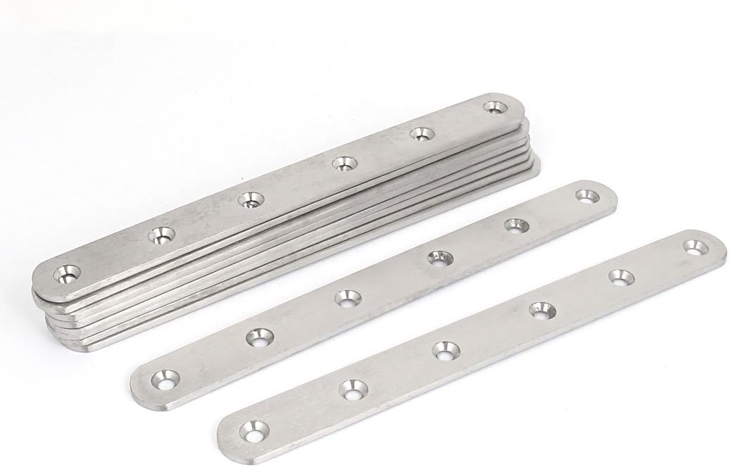 Flat Corner Brace Fixed Plate Straight Mending Fixing Brackets 10pcs