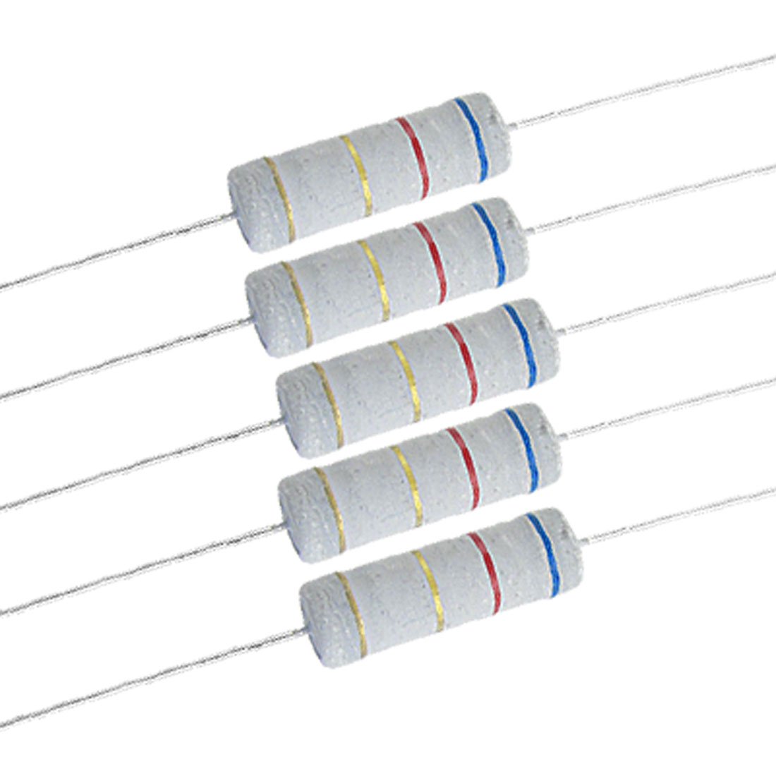 10 x 5W 700V 6.2 ohm 6E2 Metal Oxide Film Resistors