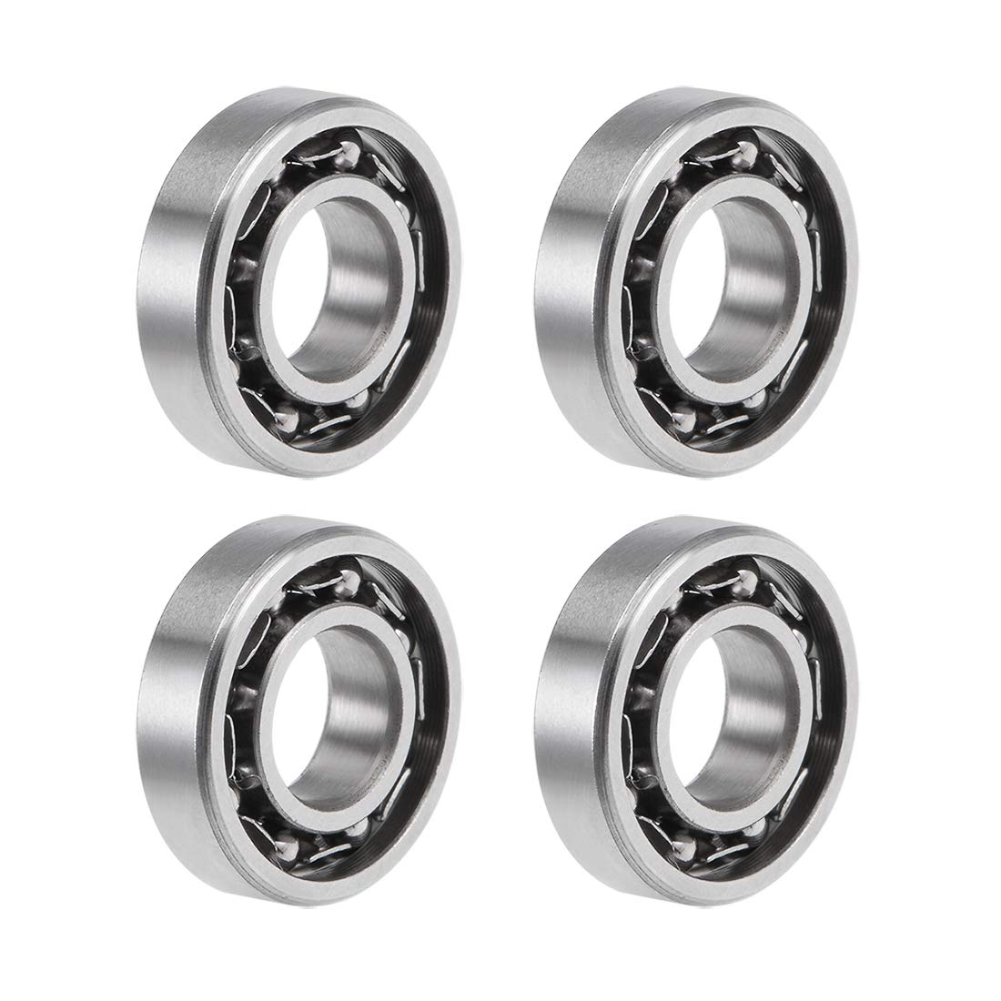 685K Deep Groove Ball Bearings 5mm Inner Dia 11mm OD 3mm Thick Open Type Chrome Steel Z2 4pcs