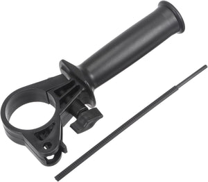 Plastic Adjustable Side Front Auxiliary Hammer Handle for 13A Impact Drill, 41-44mm Clamping Range with Scale Depth Ruler