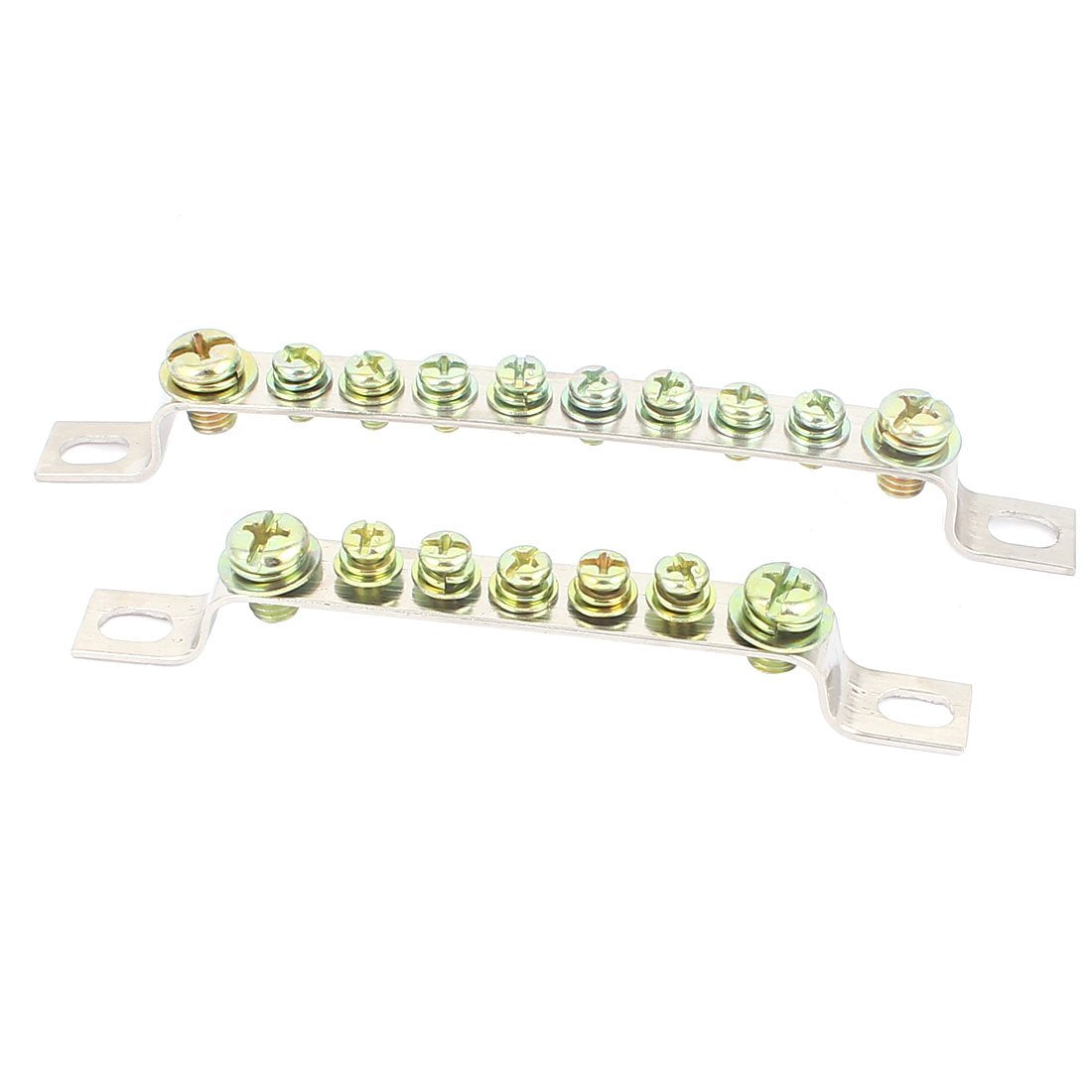 Ground Wire Bridge Copper Screw Terminal Block Connector Set 2 Pcs