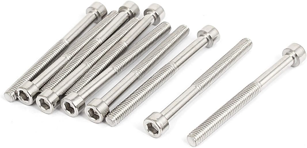 M6x65mm Stainless Steel Hex Key Socket Head Cap Screws Bolts 10pcs