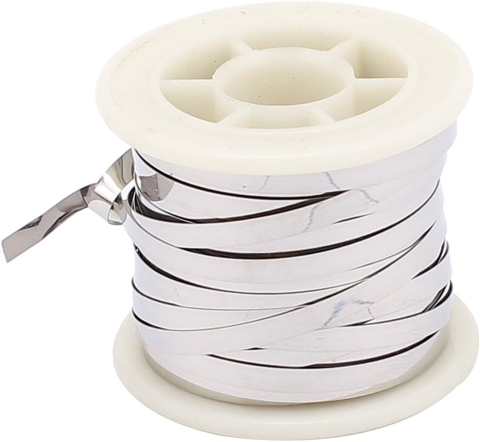 10M 32.8Ft 0.2x4mm Nichrome Flat Heater Wire for Heating Elements