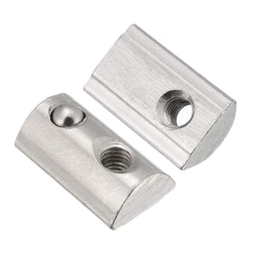 Roll-in Spring M5 T Nut, Roll Ball Elastic Nuts for 4040 Series Aluminum Extrusion Profile Suitable for Aluminum Profile with 8mm Groove Depth, Pack of 4