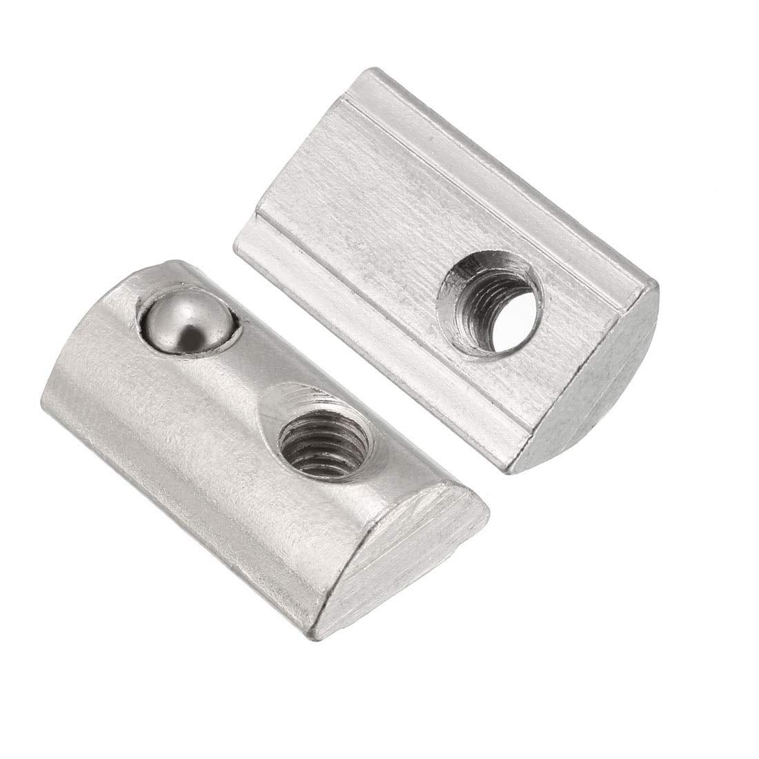 Roll-in Spring M5 T Nut, Roll Ball Elastic Nuts for 4040 Series Aluminum Extrusion Profile Suitable for Aluminum Profile with 8mm Groove Depth, Pack of 4