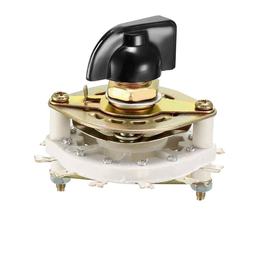 2P5T 2 Pole 5 Position 1 Deck Band Channel Rotary Switch Selector with Plastic Knob