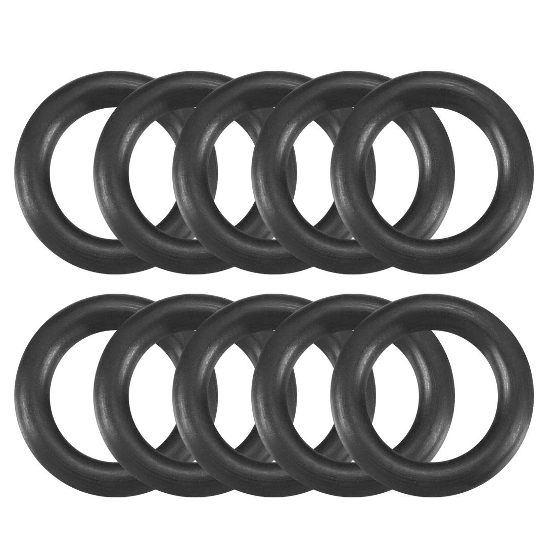 Nitrile Rubber O-Rings, 14mm OD 9mm ID 2.5mm Width, Metric Sealing Gasket, Pack of 10