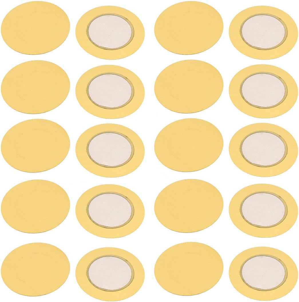 20pcs 35mm Diameter Piezo Discs Piezoelectric Ceramic Copper Buzzer Film Gasket