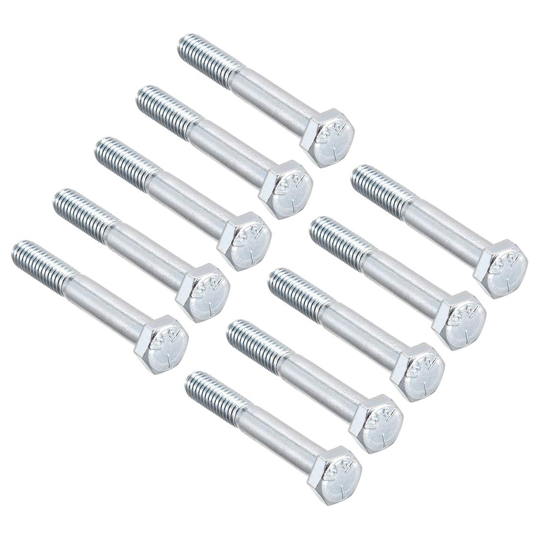 Hex Head Screw Bolts Carbon Steel 5/16"-18x2-1/4" Fastener Grade 5 UNC 10pcs