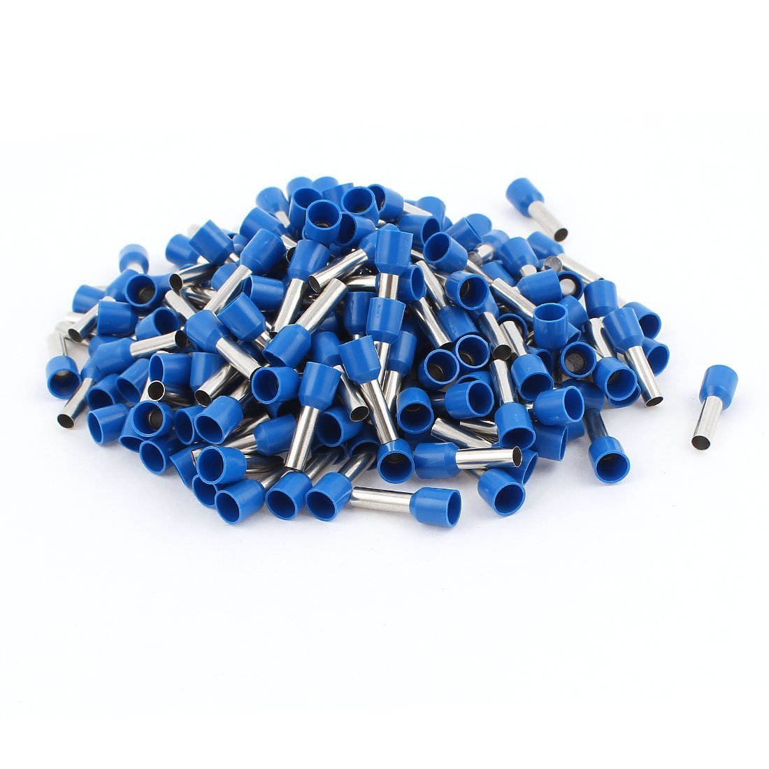 Crimp Cord End Insulated Bootlace Ferrule Terminal with 200 Piece, 6 mm, Blue