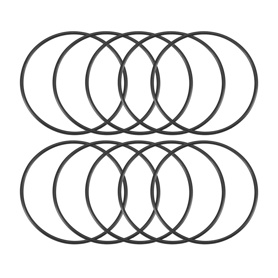 Nitrile Rubber O-Rings 70mm OD 65mm ID 2.5mm Width, Metric Sealing Gasket, Pack of 10