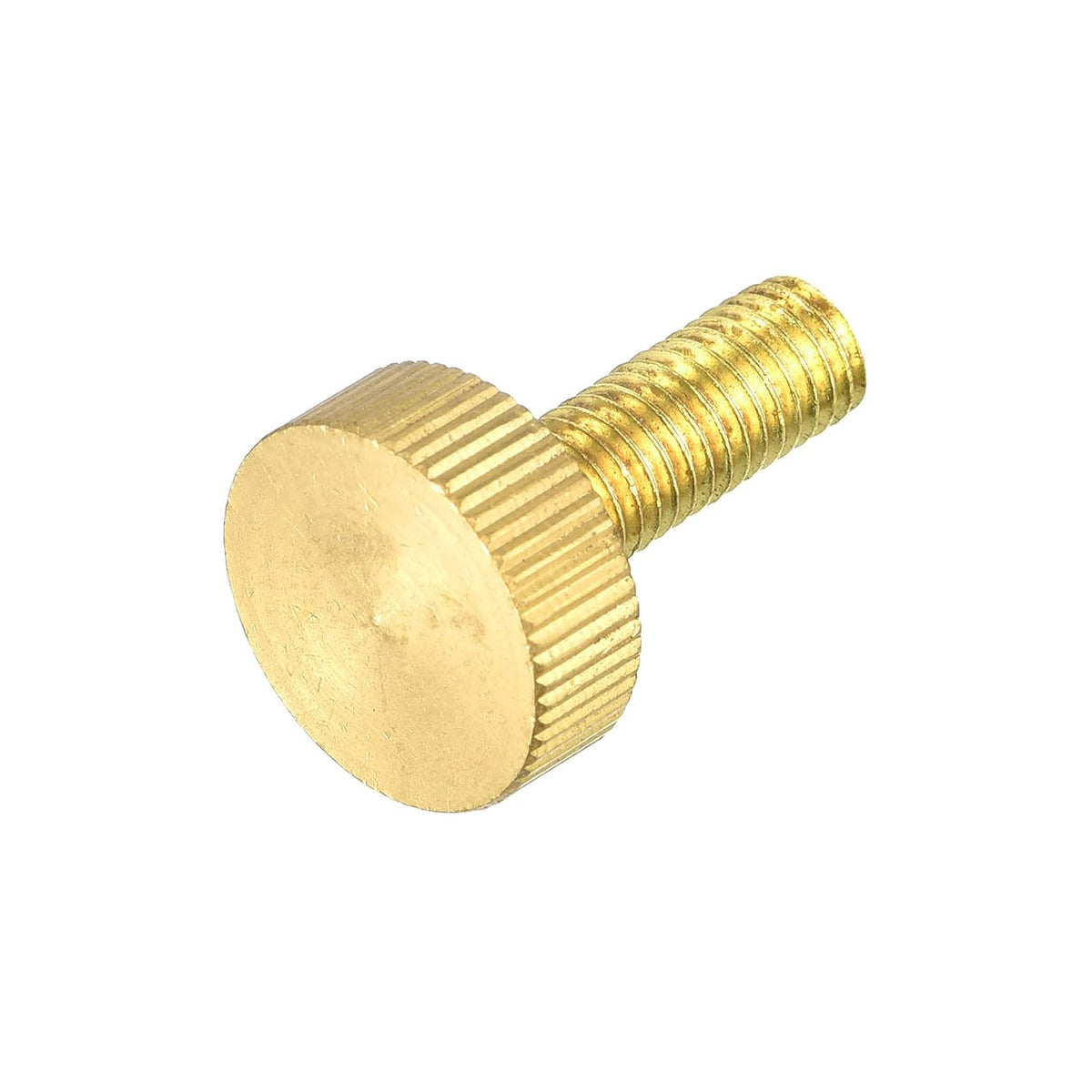 Knurled Thumb Screws, M8x25mm Flat Brass Bolts Grip Knobs Fasteners for PC, Electronic, Mechanical