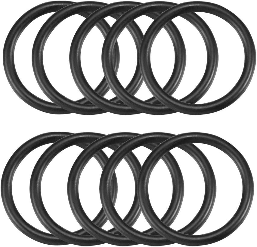 Nitrile Rubber O-Rings, 24mm OD 19mm ID 2.5mm Width, Metric Sealing Gasket, Pack of 10