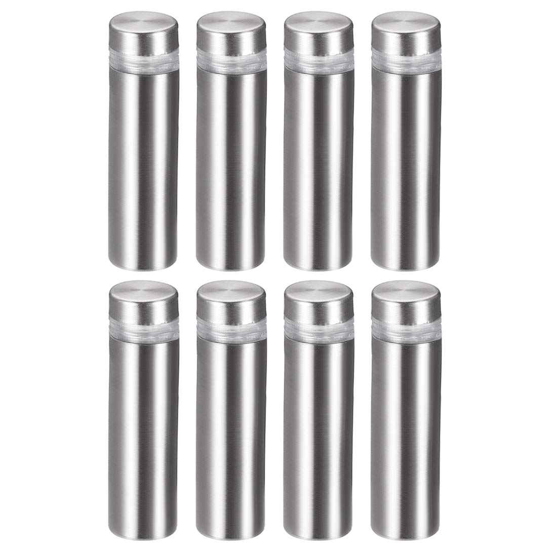 1/2 Dia x 1-3/4"(12x43mm) Standoff Screws Wall Mount Sign Holders Acrylic Glass Nails 8pcs