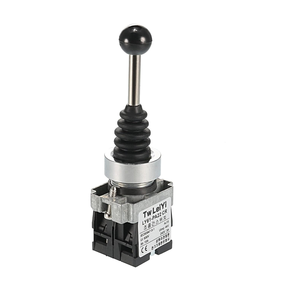 Joystick Switch Controllers 2 Position 2NO Momentary Type AC 600V 10A 22mm Panel Mount