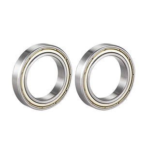 6805ZZ Deep Groove Ball Bearing Double Shield 6805-2Z 1080805, 25mm x 37mm x 7mm Carbon Steel Bearings (Pack of 2)