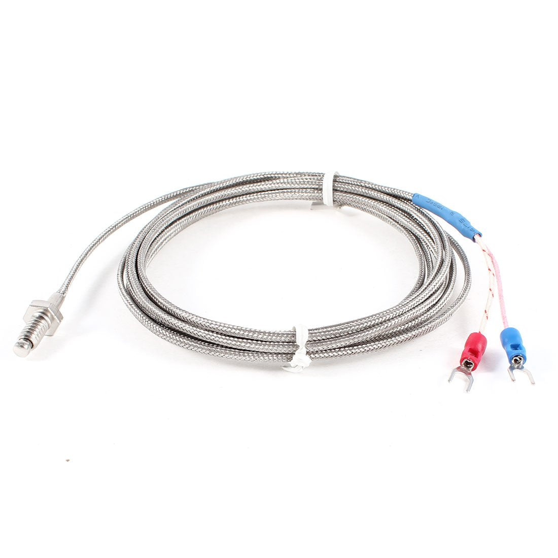6mm Threaded K Type Thermocouple Temperature Measurement Sensor 10Ft
